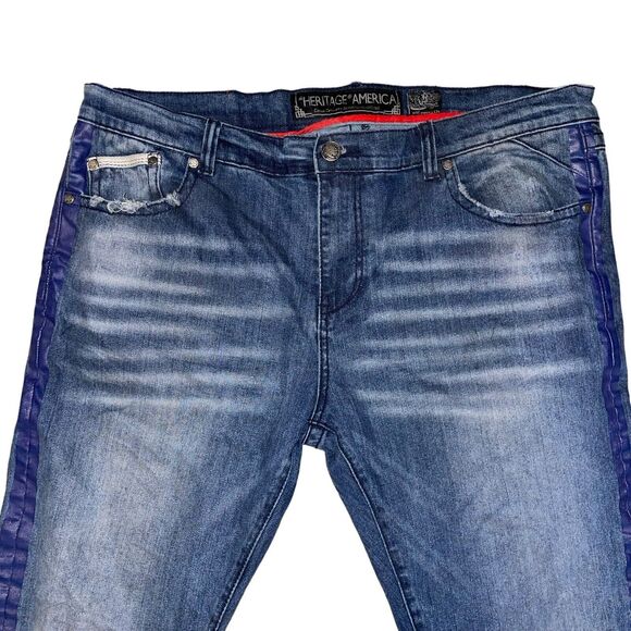 The Heritage By America‎ 1776 Men’s Jeans 42 X 34  Slim Jeans - Picture 3 of 9